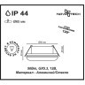 Встраиваемый светильник Novotech 370387 DAMLA IP44 под лампу 1xGU5.3 50W
