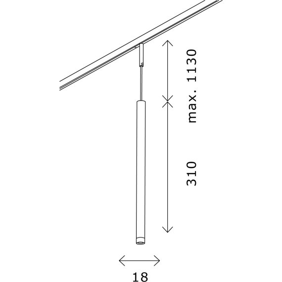 ST672.433.03 Ультратонкий трековый магнитный светодиодный светильник ST-Luce Super 5 CRI90+ 3000К 100Лм 36° 3Вт