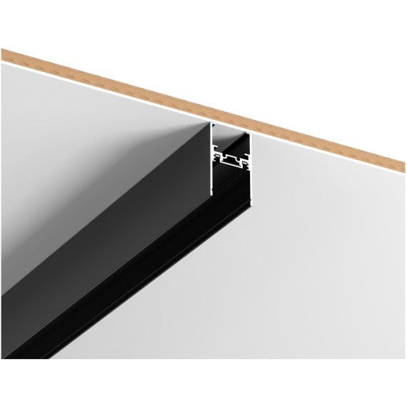 ST068.419.00 Магнитный накладной-подвесной шинопровод 1м черный ST Luce Skyflat