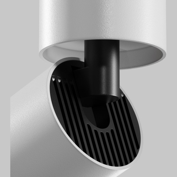 Накладной белый светодиодный спот с узким углом рассеивания 9° 4000К 12Вт 750лм Maytoni FOCUS LED C055CL-L12W4K-SS-W