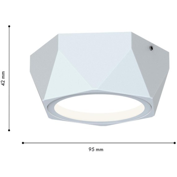 4668-1U, уличный светильник, L110xW95xH42, 1xGX53LEDx15W, IP54, excluded