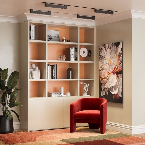 Однофазный двужильный светодиодный трековый светильник Maytoni Unity TR010-1-10W3K-M-B Points Rot 3000К 750Лм CRI90+ 36° 10Вт