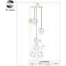 SL1175.303.03 Светильник подвесной ST-Luce Латунь/Янтарный E14 3*40W PORTICI
