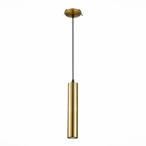 ST151.308.01 Встраиваемый подвесной светильник Золотистый GU10 1*50W  IP20 D54xH290 220V Без ламп Подвесные светильники