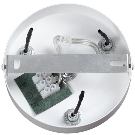 6599/3C MODERNI LN24 белый/белый, бежевый металл, эко кожа/металл, стекло Подвесной светильник Е27 3*40W 220V BASALTO