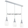 92748 FONACO FONACO Подвесной потолочный светильник с тремя лампами E27, 180Вт, хромированный, белое стекло