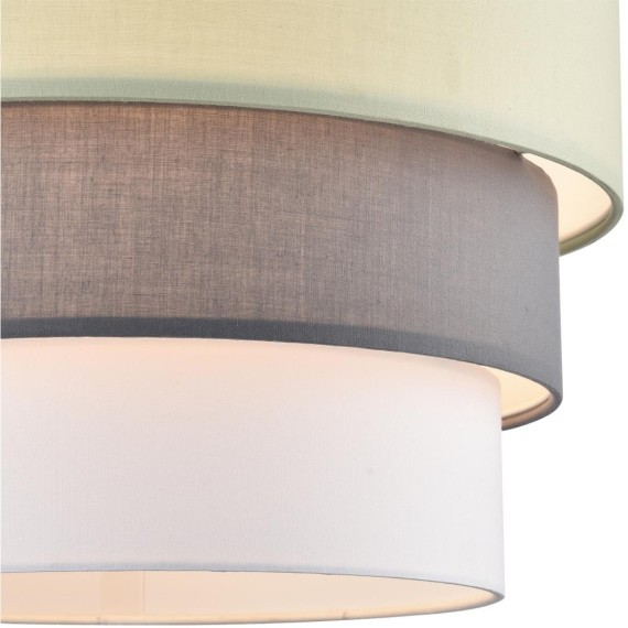 8039/3 MODERNI LN24 никель/мятный/серый/белый, металл/текстиль Подвесной светильник Е27 3*60W 220V ILAIDA