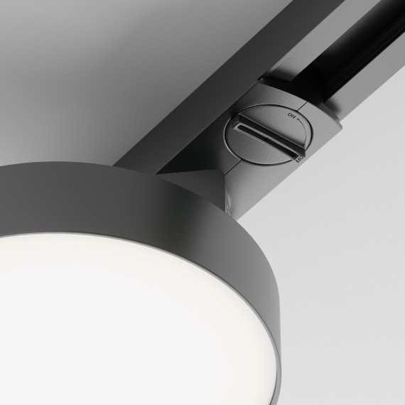 Однофазный двужильный светодиодный трековый светильник Maytoni Unity TR043-1-12W3K-B Zon 3000К 840Лм CRI85+ 110° 12Вт