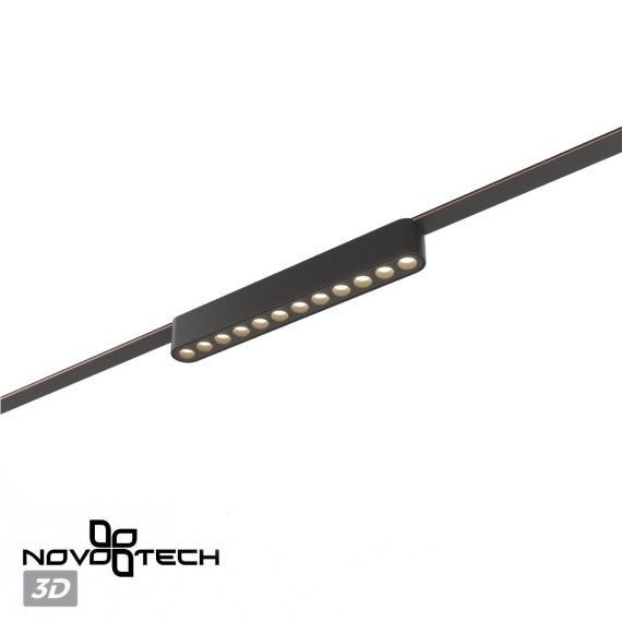 359459 Трековый ременный светодиодный SMART светильник c доп. механическим перекл. цветности Novotech EASY CRI90+ 3000-6000К 440Лм 28° 12W TUYA, Алиса, Wi-Fi