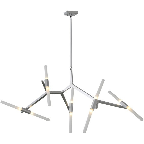 SL947.102.10 Люстра потолочная ST-Luce Серебристый/Белый G9 10*5W LACONICITA