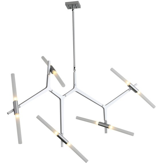 SL947.102.10 Люстра потолочная ST-Luce Серебристый/Белый G9 10*5W LACONICITA