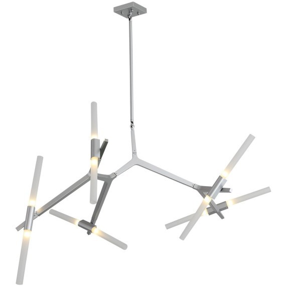 SL947.102.10 Люстра потолочная ST-Luce Серебристый/Белый G9 10*5W LACONICITA