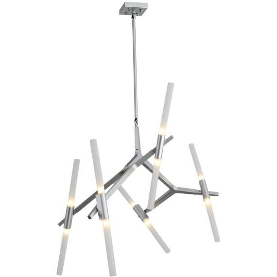 SL947.102.10 Люстра потолочная ST-Luce Серебристый/Белый G9 10*5W LACONICITA