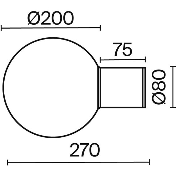 Настенный светильник (бра) Outdoor O598WL-01B1