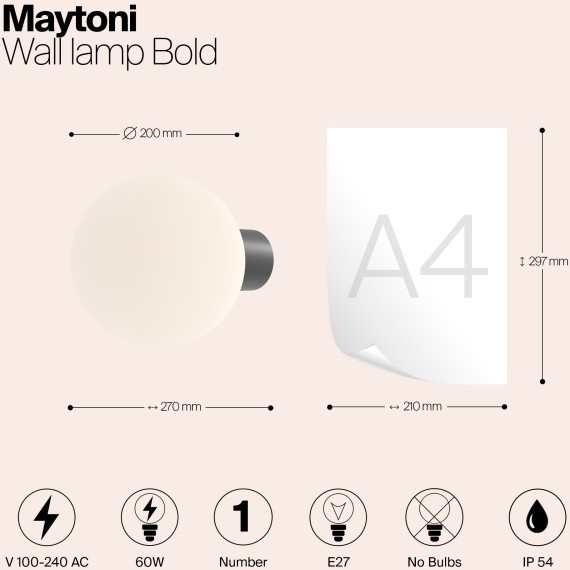 Настенный светильник (бра) Outdoor O598WL-01B1