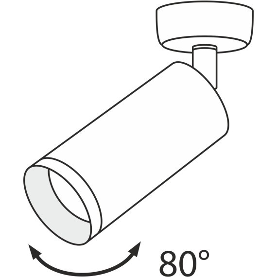 Накладной потолочный светильник Maytoni C017CW-01W FOCUS под лампу 1xGU10 50W