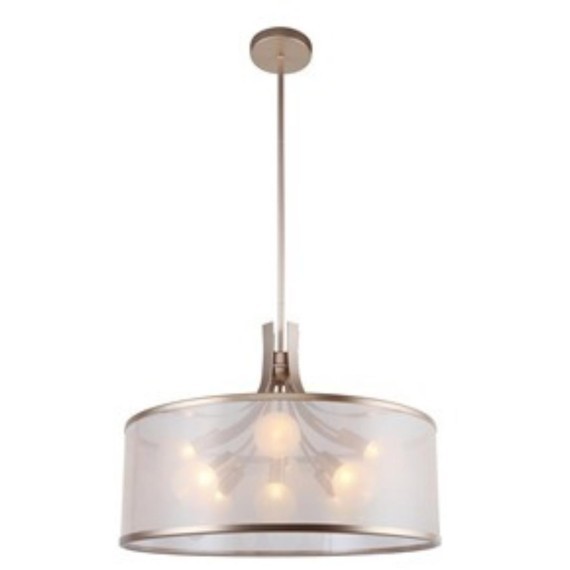 2551-9P, подвесная люстра, D600xH500/1000, 9xG9x40W, excluded