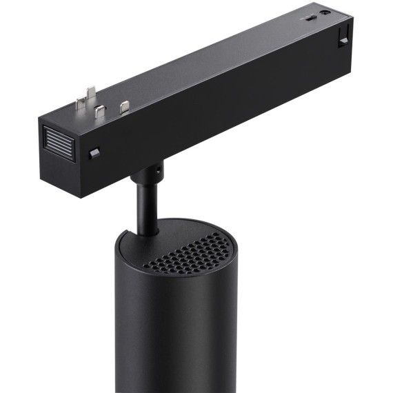 359962 Черный трековый SMART спот с изм. углом рассеивания света 15-55° (упр. пульт ДУ/Tuya Smart Life/Алиса) 3000-6000К 220В 15Вт 830Лм CRI90 Novotech VECTOR