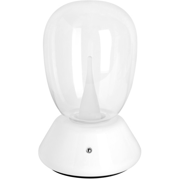 Настольная лампа диммируемая 10W 3000K прозрачный/белый Uovo III Lightstar 807906