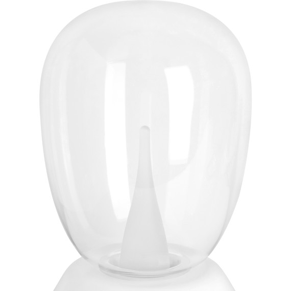 Настольная лампа диммируемая 10W 3000K прозрачный/белый Uovo III Lightstar 807906