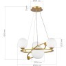 SLE2210-203-04 Светильник подвесной Золотой/Белый G9 4*5W ARTU