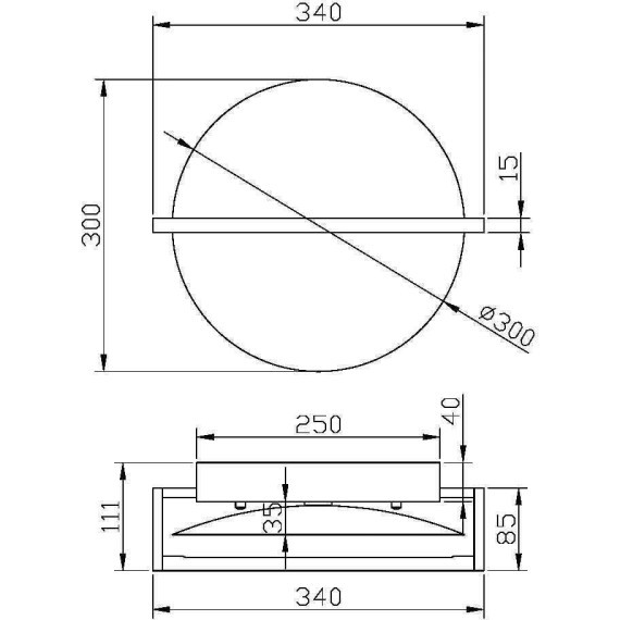 Настенный светильник (бра) Maytoni MOD279WL-L14G3K