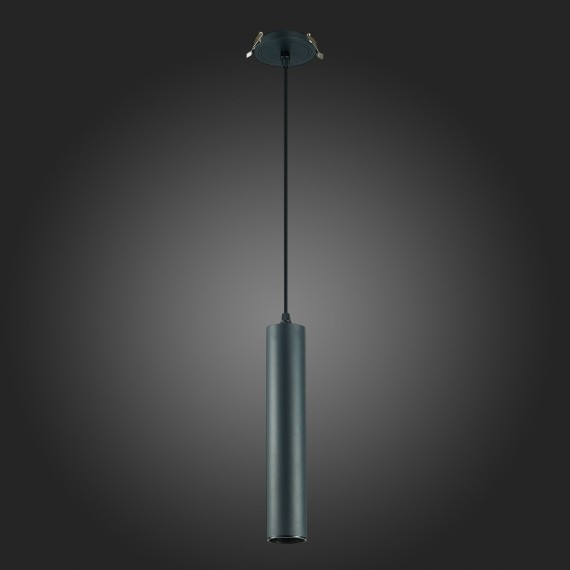 ST151.408.01 Встраиваемый подвесной светильник Черный GU10 1*50W  IP20 D54xH290 220V Без ламп Подвесные светильники