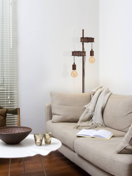 43526 TOWNSHEND 4 Торшер напольный с выключателем, 2 лампы E27, 20Вт