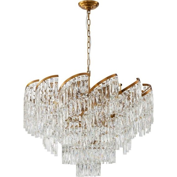 Люстра подвесная хрустальная 2176/05/18P Stilfort, серия Sapparo