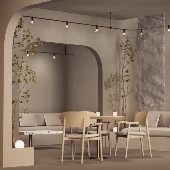 Светильник на гибкий шинопровод Maytoni Flexity TR205-1-3W3K-B 3000K 233лм 3Вт