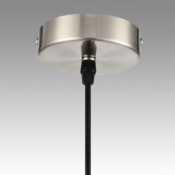 8040/3 MODERNI LN24 никель/белый/серебро/черный, металл/текстиль Подвесной светильник Е27 3*60W 220V INDIRA