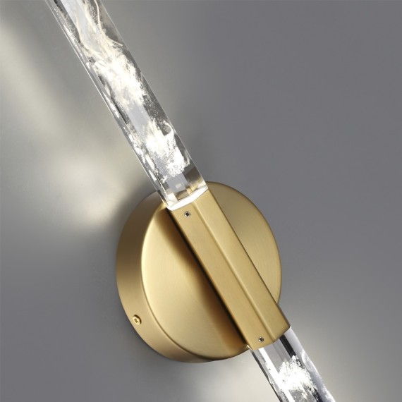 6679/6WL L-VISION ODL24 149 Настенный светильник античная бронза/металл/хрусталь IP20 LED 6W 360Лм 4000K ALETTA