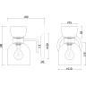 Бра Freya FR5094WL-01G Isla под лампу 1xE14 40W