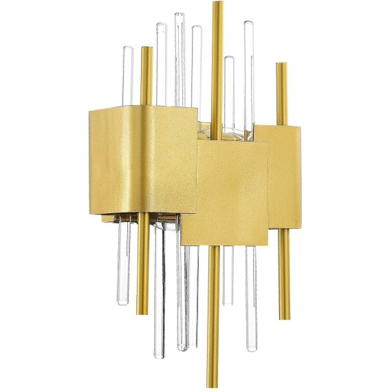 SL1633.201.02 Бра ST-Luce Матовое золото/Матовое золото,Прозрачный E14 2*40W OLVERA