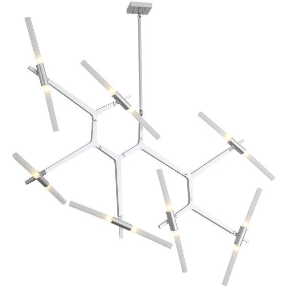 SL947.102.14 Люстра потолочная ST-Luce Серебристый/Белый G9 14*5W LACONICITA