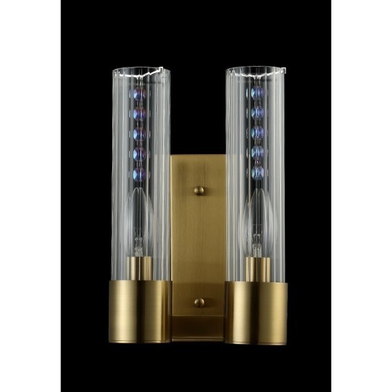 Бра Crystal Lux OTONO AP2 BRASS/TRANSPARENTE