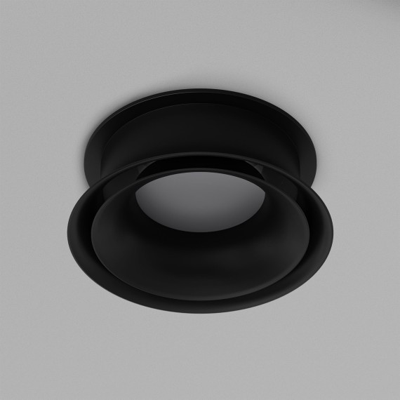 DK2403-BK Встраиваемый светильник влагозащ., IP 44, 10 Вт, GU10, черный, алюминий