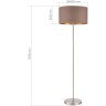 SLE300575-01 Светильник напольный Никель/Темно-бежевый, Золотистый E27 1*40W BRESCIA