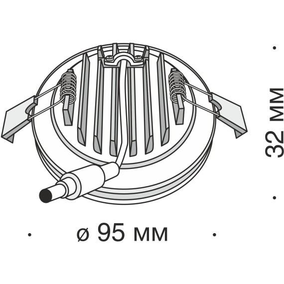 Встраиваемый светильник Maytoni DL2001-L12W Phanton светодиодный LED 12W