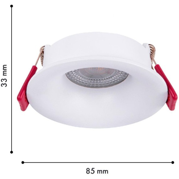 4711-1C, врезной светильник, D85xH33, cutout:D75, 1xGU10x35W, IP20, excluded