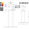 SL1580.403.01 Светильник подвесной ST-Luce Черный/Белый LED 1*22W 3200K RALIO
