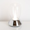 Настольная лампа диммируемая 10W 3000K прозрачный/хром Uovo III Lightstar 807904
