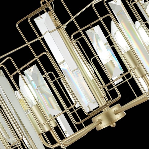 SLE103403-05 Светильник подвесной Шампань/Прозрачный E14 5*40W GIANO