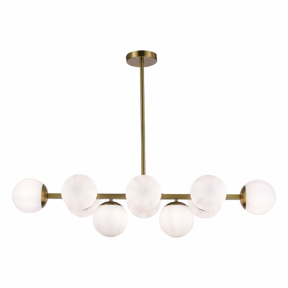 SLE1191-202-10 Светильник потолочный Золотистый/Белый E27 10*60W FRATTA