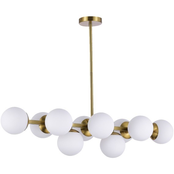 SLE1191-202-10 Светильник потолочный Золотистый/Белый E27 10*60W FRATTA