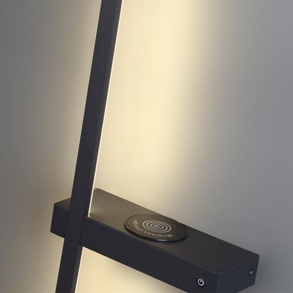 Черный настенный светильник LED 9W 680Лм 3000К BLAKE Lumion 5695/9WL