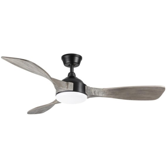 7702/24L VIVA LED SN24 Люстра-вентилятор черный/серое дерево LED 24Вт 3000-6000K D1320 пульт ДУ STORM