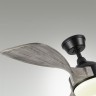 7702/24L VIVA LED SN24 Люстра-вентилятор черный/серое дерево LED 24Вт 3000-6000K D1320 пульт ДУ STORM