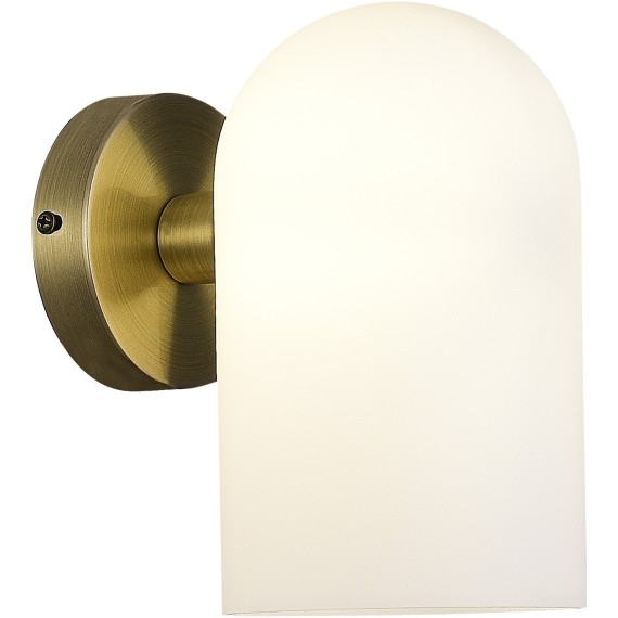 SLE1047-301-01 Светильник настенный Бронза/Молочно-белый E14 1*40W NOBILIA