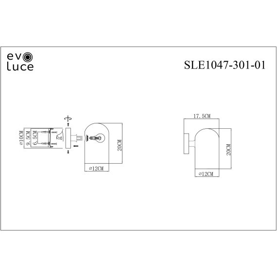 SLE1047-301-01 Светильник настенный Бронза/Молочно-белый E14 1*40W NOBILIA
